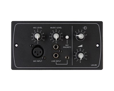 LM-2B Line/Mic/Remote Active Input Plate (use RJ45 + FPA-1) Black