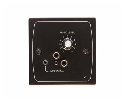 L-1B Line-Level Active Input/+ Volume Lvl Plate (use FPA-1) Black