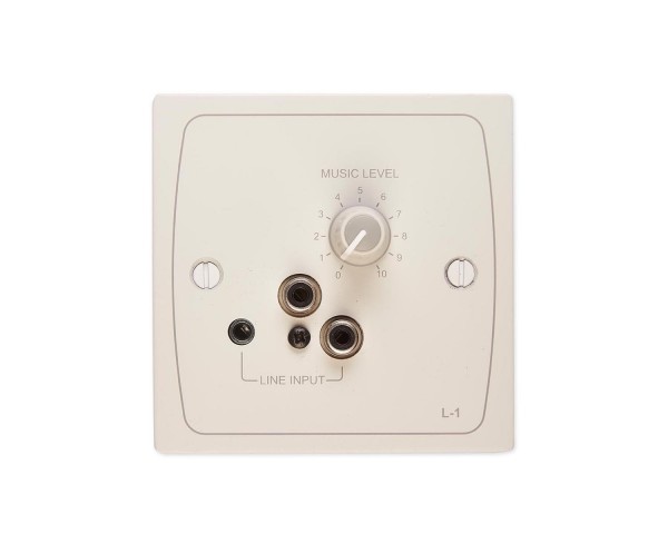 Cloud L-1W Line-Level Active Input + Volume Lvl Plate (use FPA-1) White - Main Image