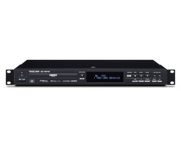 TASCAM BD-MP4K Professional Blu-Ray Multimedia Player 4K / UHD 1U - Main Image