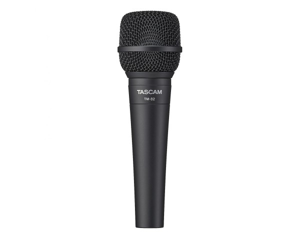 TASCAM TM-82 Dynamic Microphone for Vocals and Instruments Black - Main Image