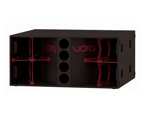 Void Acoustics Stasys Xair 2x18 High-Powered Subwoofer 3200W Black/Red - Main Image