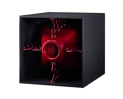 Nexus Q 4x12" Horn-Loaded Upper Bass Speaker 2x2000W Black/Red