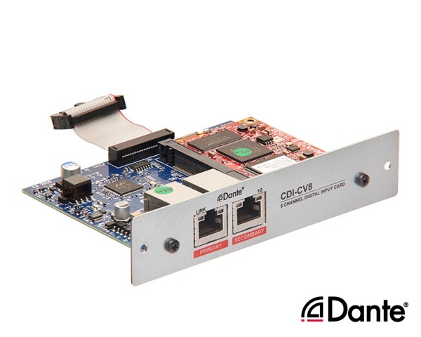 Cloud CDI-CV8  8Ch Dante Card for CV2500/CV4250/CV8125 Amplifiers - Main Image