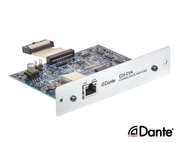 Cloud CDI-CV4  4Ch Dante Card for CV2500/CV4250/CV8125 Amplifiers - Main Image