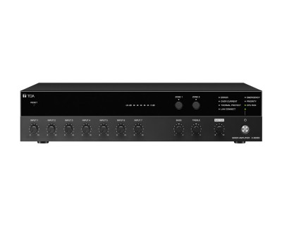 A-3606D 60W Digital Mixer Amplifier 2-Zone / 7-Inputs