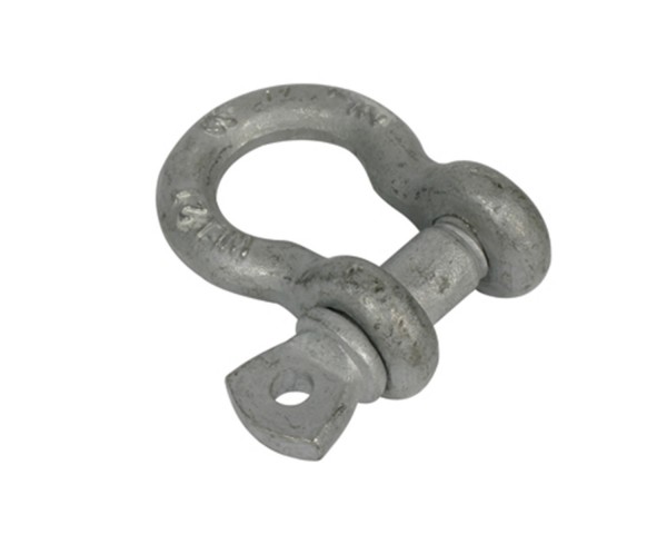 Doughty T39200 Bow Shackle Silver 8mm Pin x 12mm Jaw WLL 500Kg - Main Image