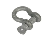 Doughty T39200 Bow Shackle Silver 8mm Pin x 12mm Jaw WLL 500Kg - Image 1