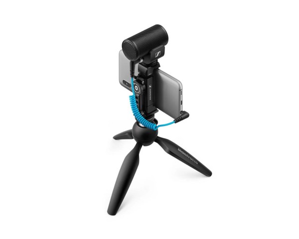 Sennheiser MKE 200 Mobile Kit with Smartphone Clamp and Manfrotto Tripod - Main Image