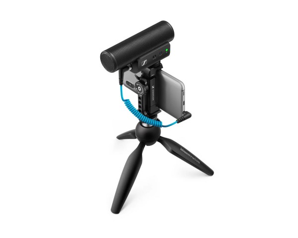 Sennheiser MKE 400 Mobile Kit with Smartphone Clamp and Manfrotto Tripod - Main Image