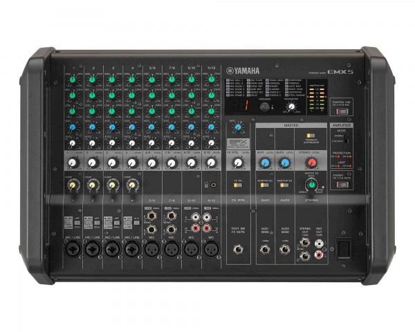 Yamaha EMX5 12Ch Lightweight Powered Mixer Amp 630+630W - Main Image