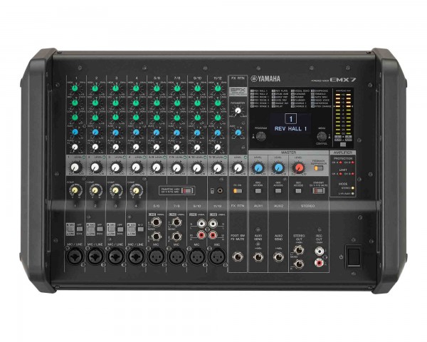 Yamaha EMX7 12Ch Lightweight Powered Mixer Amp 710+710W - Main Image