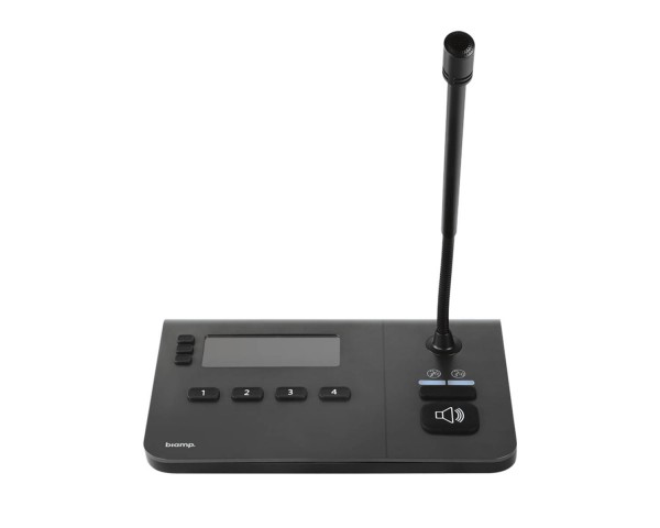 Biamp NPX-G1040 4-Button Paging Station with Gooseneck Mic - Main Image
