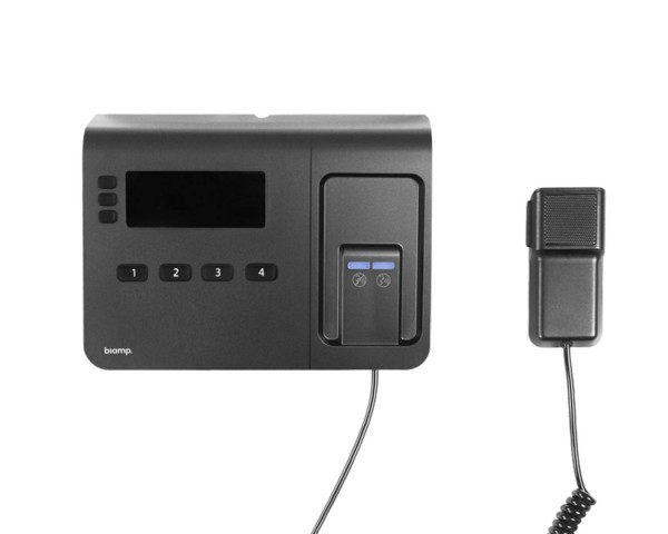 Biamp NPX-H1040 4-Button Paging Station with Handheld Mic - Main Image
