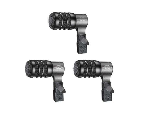 Audio Technica ATM230PK Hypercardioid Dynamic Instrument Microphone 3 PACK - Main Image
