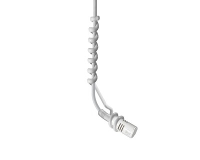 ES933WHMIC Hypercardioid Cond Hanging Mic TA3F Connector WHITE