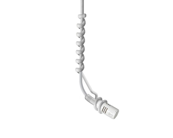 Audio Technica ES933WCMIC Cardioid Condenser Hanging Mic TA3F Connector WHITE - Main Image
