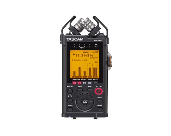 TASCAM DR-44WLB 4-Track Handheld Recorder Wi-Fi App Functionality - Main Image