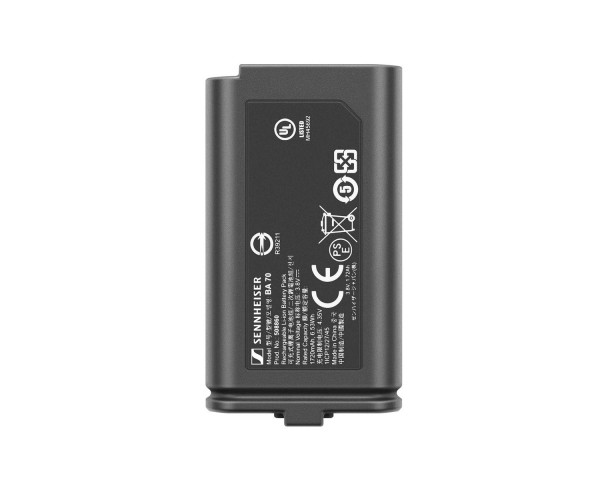 Sennheiser BA70 Battery for EW-D / EW-DX Bodypack and Handheld Transmitters - Main Image