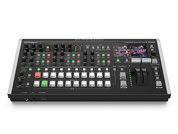 The Roland V-160HD features eight HDMI sources and eight SDI sources can be mixed in Full HD