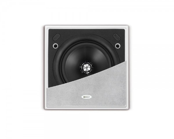 KEF CI130QS 5.25 2-Way Uni-Q  Flush Square Ceiling Speaker IP64 Wht - Main Image