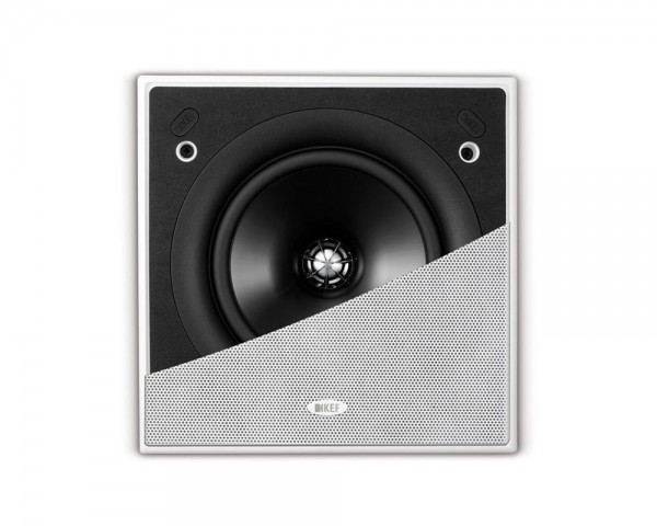 KEF Ci160QS 6.5 2-Way Uni-Q Flush Square Ceiling Speaker IP64 Wht - Main Image