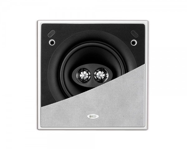KEF CI160CSDS 6.5 Dual-Coil Flush Square Ceiling Speaker IP64 Wht - Main Image