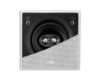 KEF CI160CSDS 6.5 Dual-Coil Flush Square Ceiling Speaker IP64 Wht - Image 1