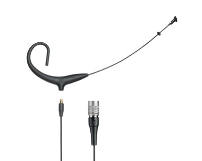 BP894xcW Submin Cardioid Earworn Mic Long Boom cW Plug BLACK