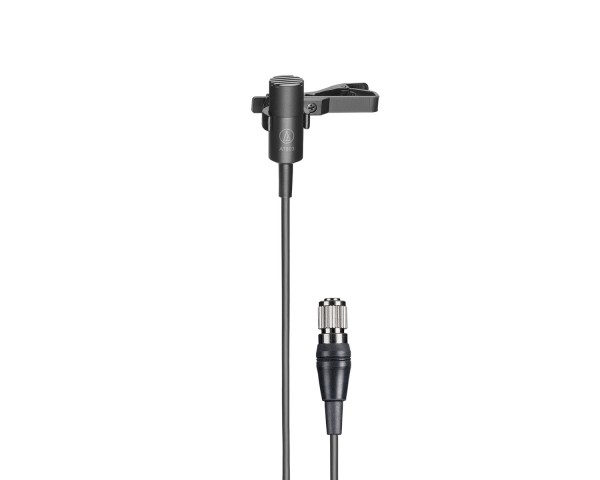 Audio Technica AT803cH Omni Tie Clip Lavalier Mic with Type cH-Plug BLACK - Main Image