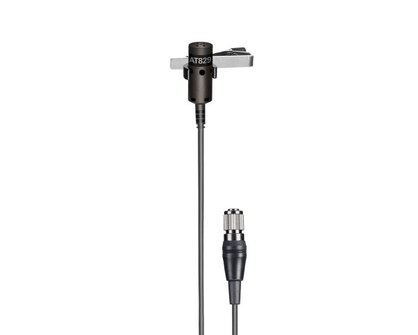 Audio Technica AT829cH Cardioid Condenser Lavalier Mic 4-Pin cH Style Plug BLACK - Main Image