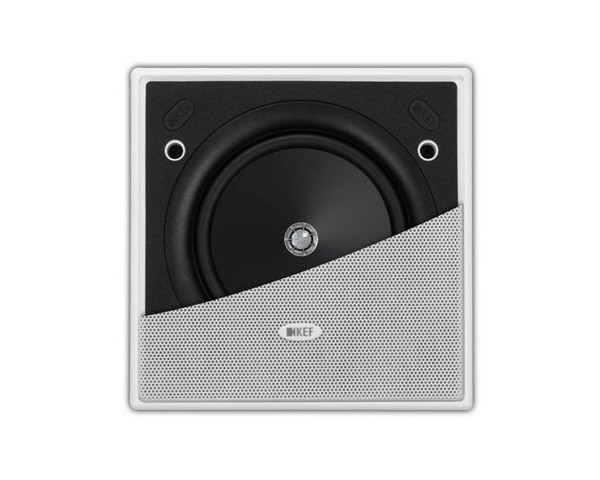 KEF Ci130.2CS 5.25 2-Way Uni-Q Flush Square Ceiling Speaker IP64 Wht - Main Image