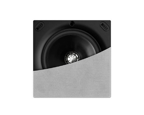 KEF Ci130QSfl 5.25 2-Way Uni-Q Flush Square Ceiling Speaker Wht - Main Image