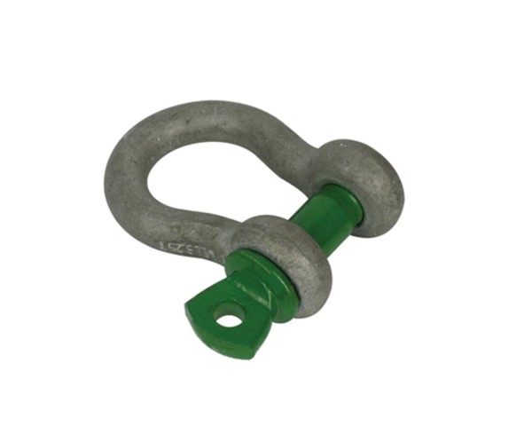 Doughty T39401 Bow Shackle Green 12.5mm Pin x 17mm Jaw WLL 1500Kg - Main Image