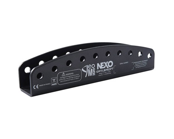 NEXO GMTLBPADPT Angle Setting U Bracket for GEO M6 (3 Units) Black - Main Image