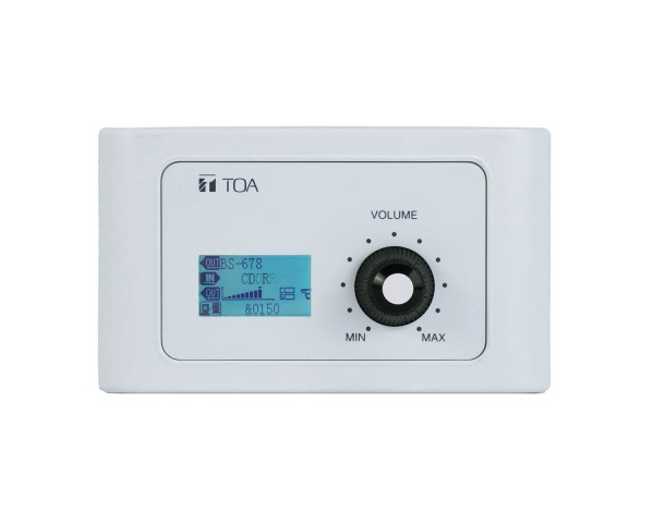 TOA M-802RC-EB Remote Audio Control Panel with Audio Out for M-8080D - Main Image