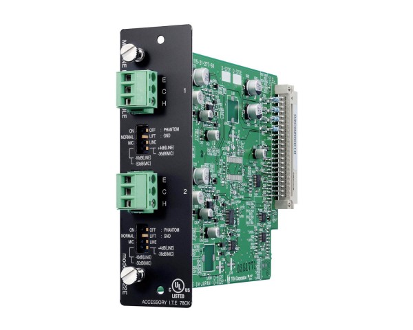 TOA D922E 2Ch Terminal Block Input Module for D901 Mixer - Main Image