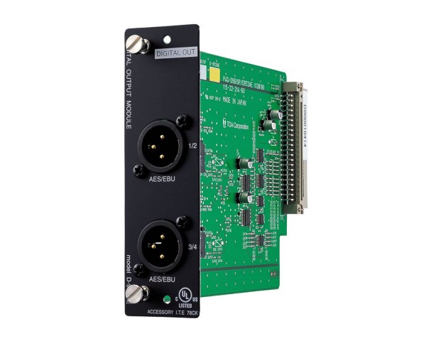 TOA D972AE 4Ch Digital Output Module AES/EBU for D901 Mixer - Main Image