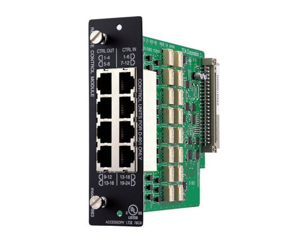 TOA D983 24-In/16-Out COM+/4xRJ45 Remote Module for D901 - Main Image