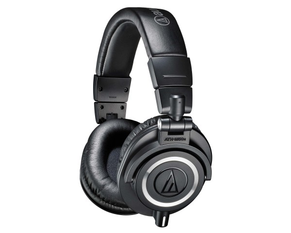 Audio Technica ATH-M50x Black Monitor Swivel-Ear Headphones Inc 3 Cables - Main Image