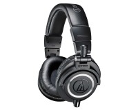 Audio Technica ATH-M50x Black Monitor Swivel-Ear Headphones Inc 3 Cables - Image 1