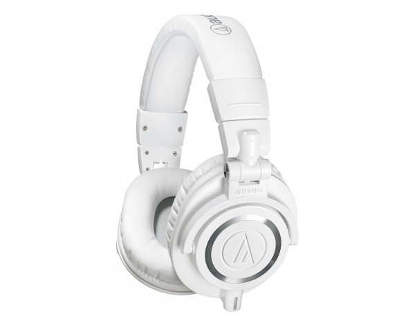 Audio Technica ATH-M50x White Monitor Swivel-Ear Headphones Inc 3 Cables - Main Image