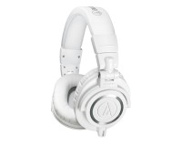 Audio Technica ATH-M50x White Monitor Swivel-Ear Headphones Inc 3 Cables - Image 1