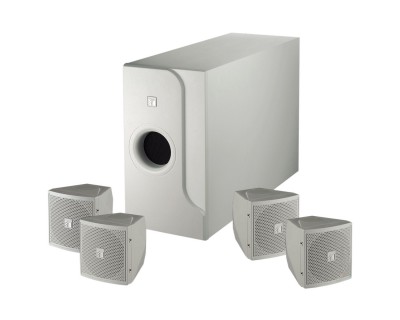 BS301W 2-Way Speaker System (4 x Satellite+1 x Sub) White