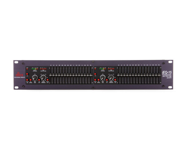 dbx IEQ15 Intelligent Dual 15-Band  EQ + NR/AFS/Limiting 2U - Main Image