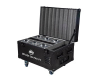 ADJ Mirage Q6 Pak LED Uplighter 6 in Charging Flightcase IP65 Chrome - Image 1