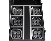 ADJ Mirage Q6 Pak LED Uplighter 6 in Charging Flightcase IP65 Chrome - Image 5