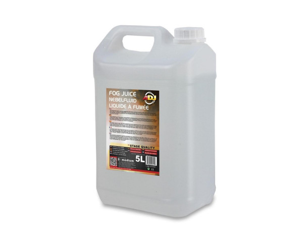 ADJ Fog Juice 2 Medium SINGLE 5L of Medium Dispersion Fog Fluid - Main Image