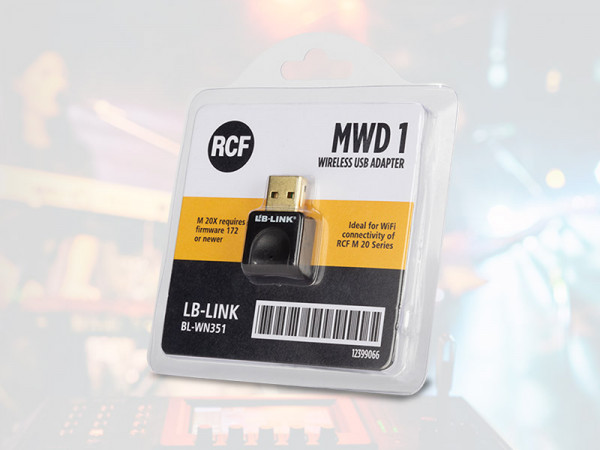 The MWD1 Wireless USB Adapter is a WiFi peripheral for use with the M20 X digital audio mixer