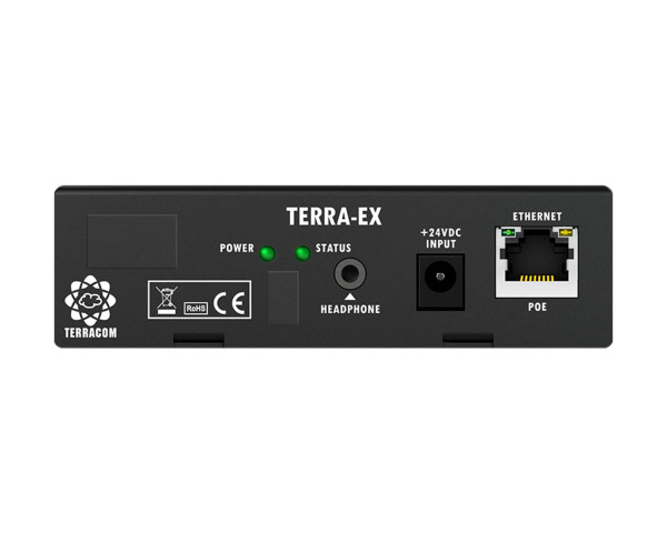Terracom TERRA-EX2 IP Audio Decoder 1xStereo or 2xMono Outputs & RS232 - Main Image